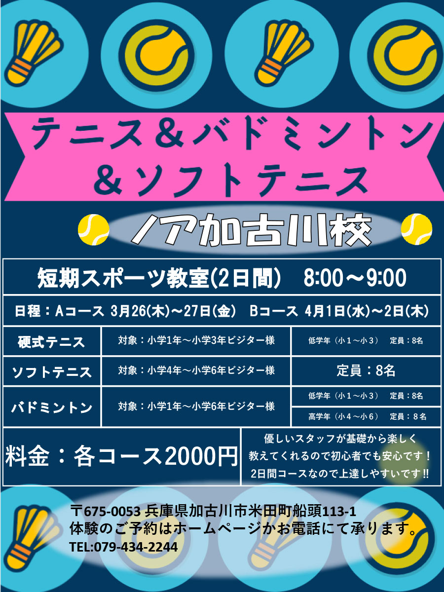 短期スポーツ教室