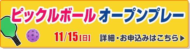 ピックルボールオープンプレー